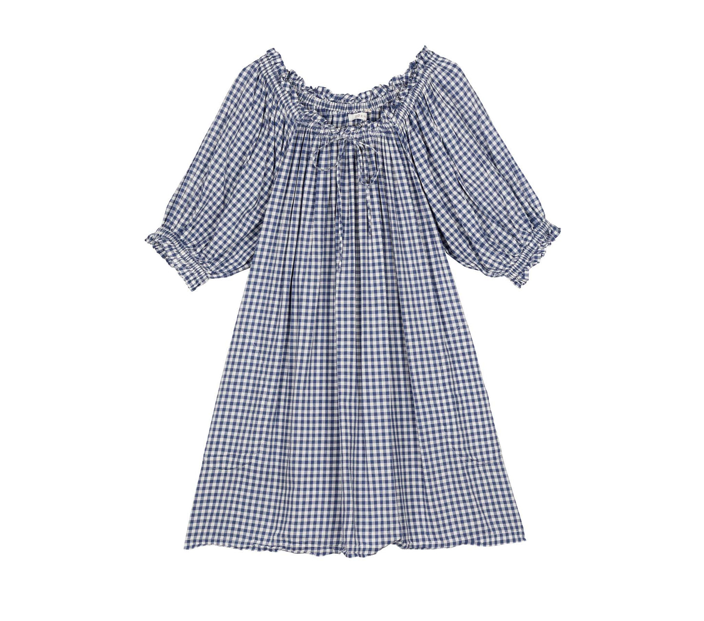 HMD -- CLEMENTINE DRESS -- BLUE GINGHAM