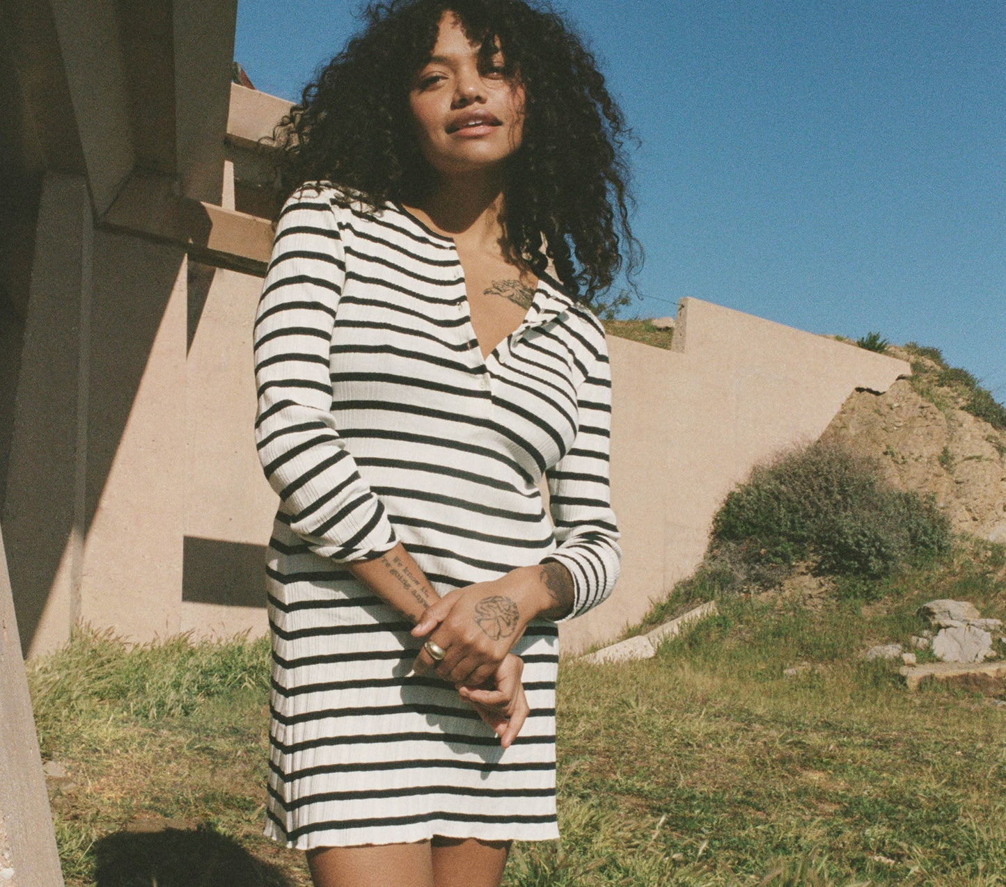 HMD -- COMO DRESS -- MARINA SAN SIMEON STRIPE
