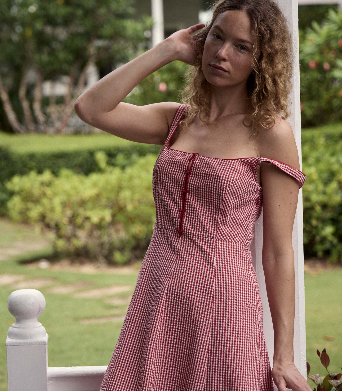 HMD -- DELANEY DRESS -- ROUGE LA MADDALENA GINGHAM