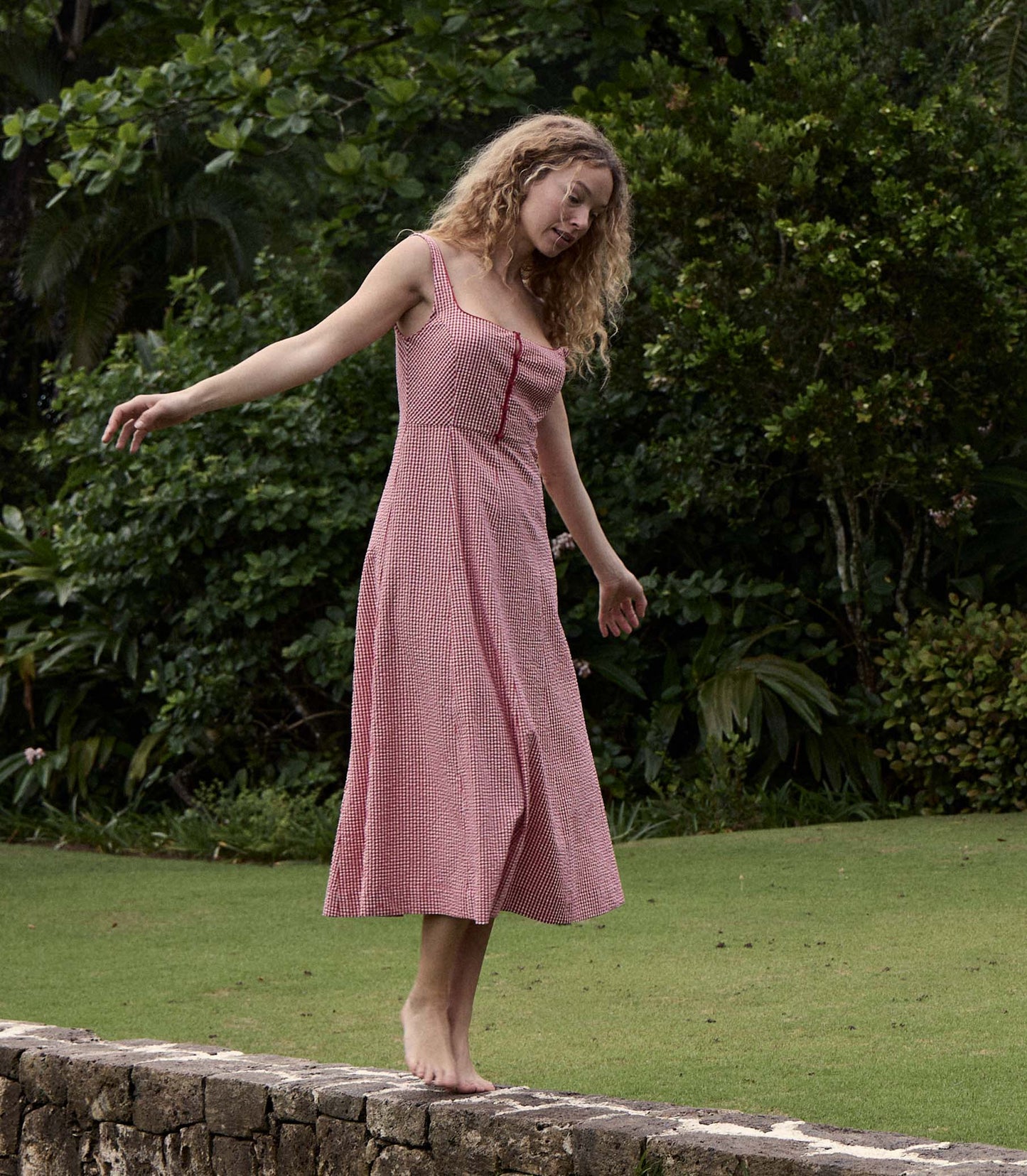 HMD -- DELANEY DRESS -- ROUGE LA MADDALENA GINGHAM