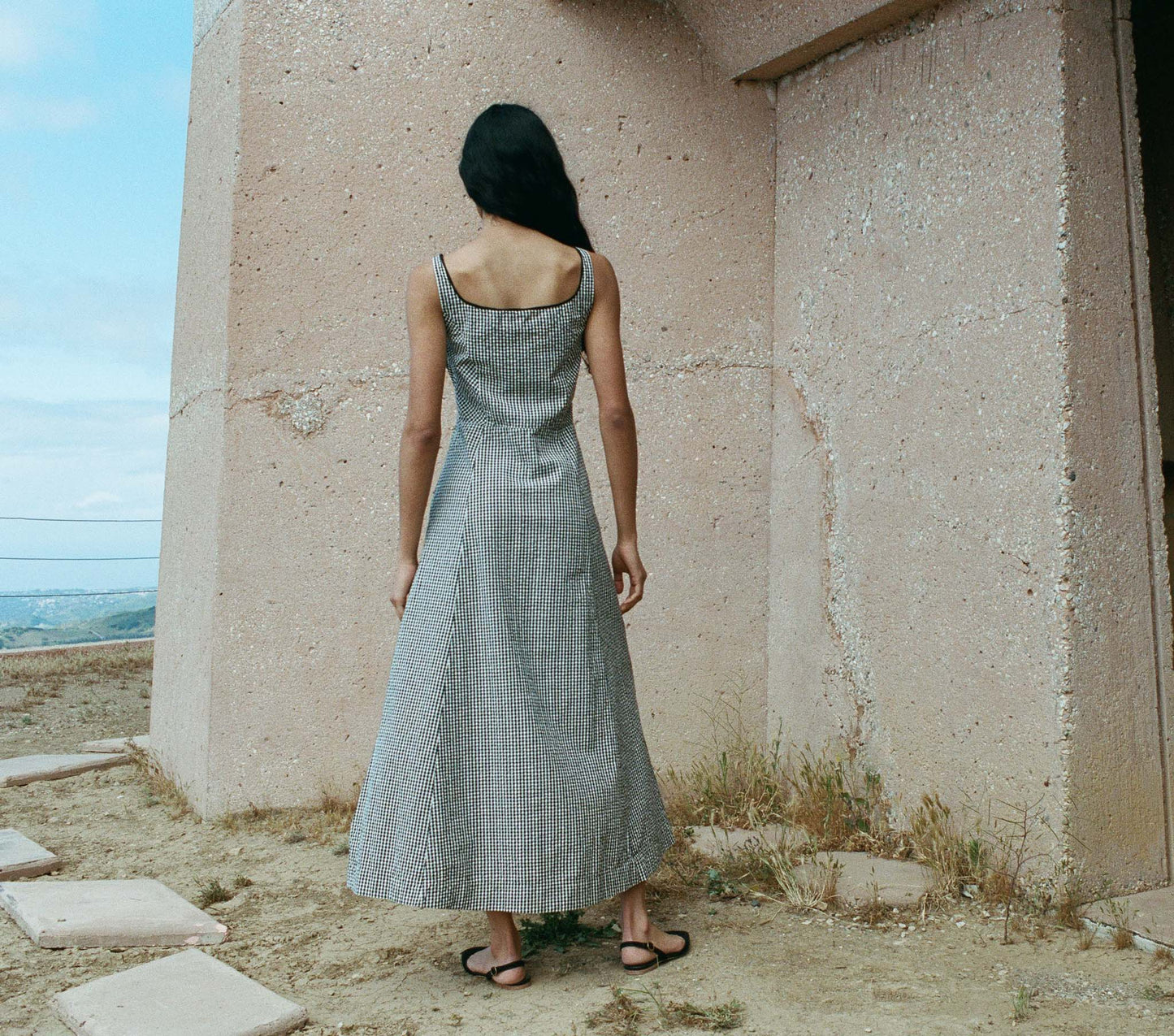 HMD -- DELANEY DRESS -- LA MADDALENA GINGHAM