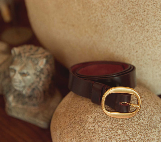 HMD -- WYATT BELT -- BURGUNDY