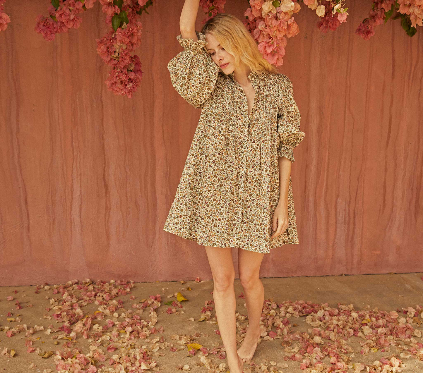 HMD -- DULCIE DRESS -- CREAM POPPY BELL FLORAL