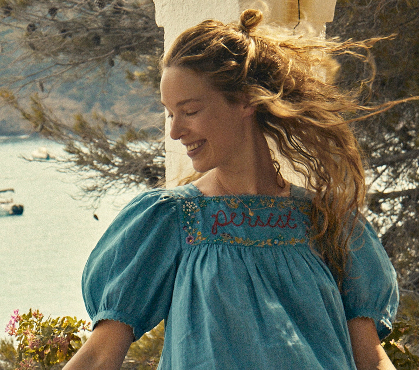 HMD -- MICA DRESS -- MEDALLION BLUE