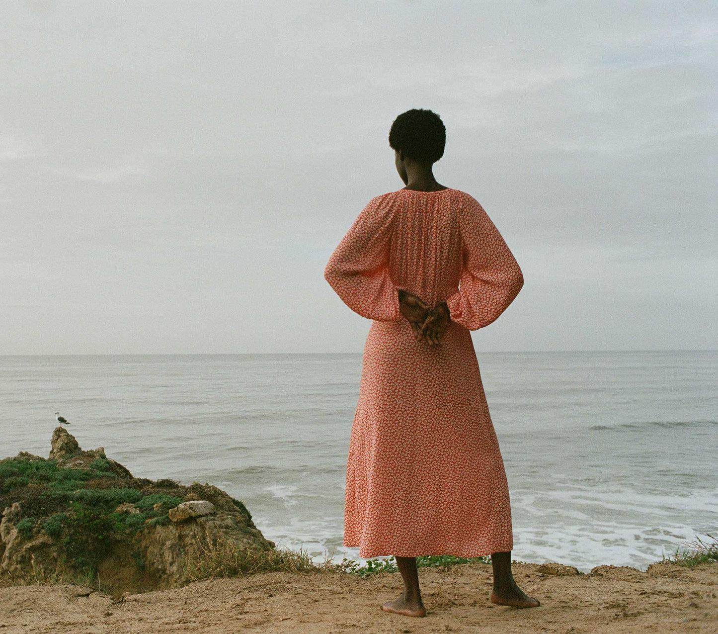 HMD -- ORTENSIA DRESS -- ORANGE HILLSIDE BLOOM