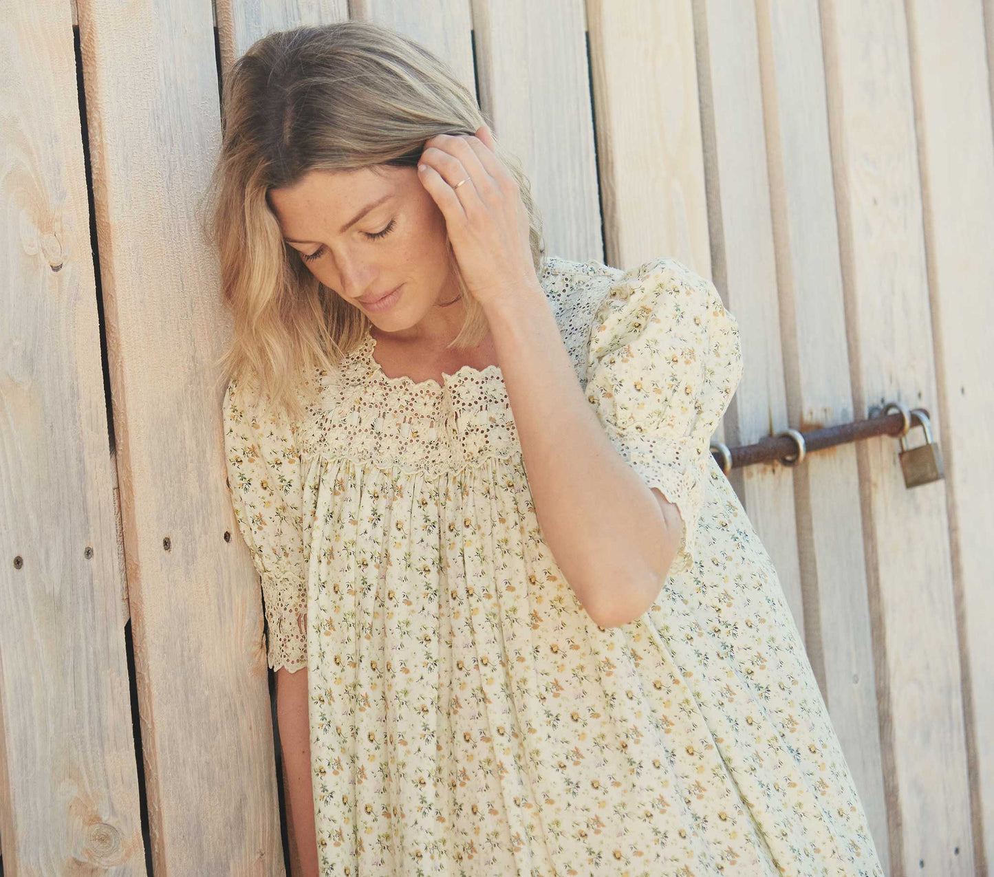 HMD -- STERLING DRESS -- MOSS PAPILLON FLORAL