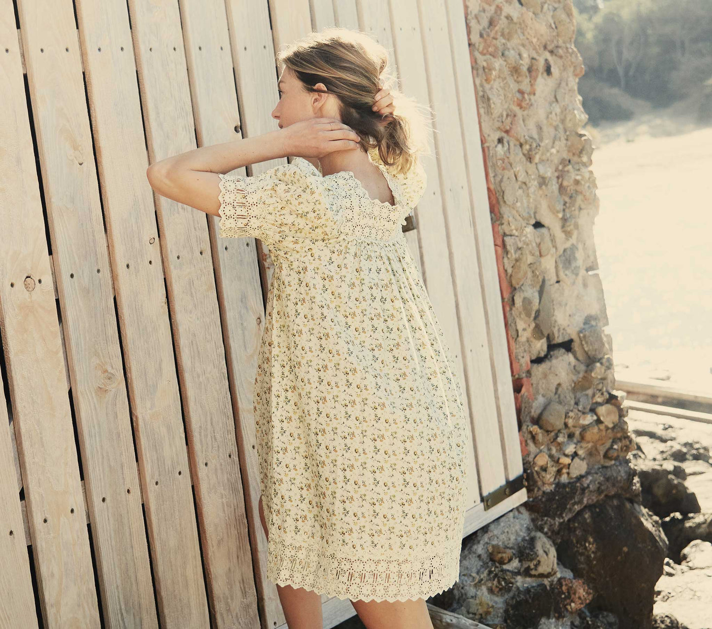 HMD -- STERLING DRESS -- MOSS PAPILLON FLORAL