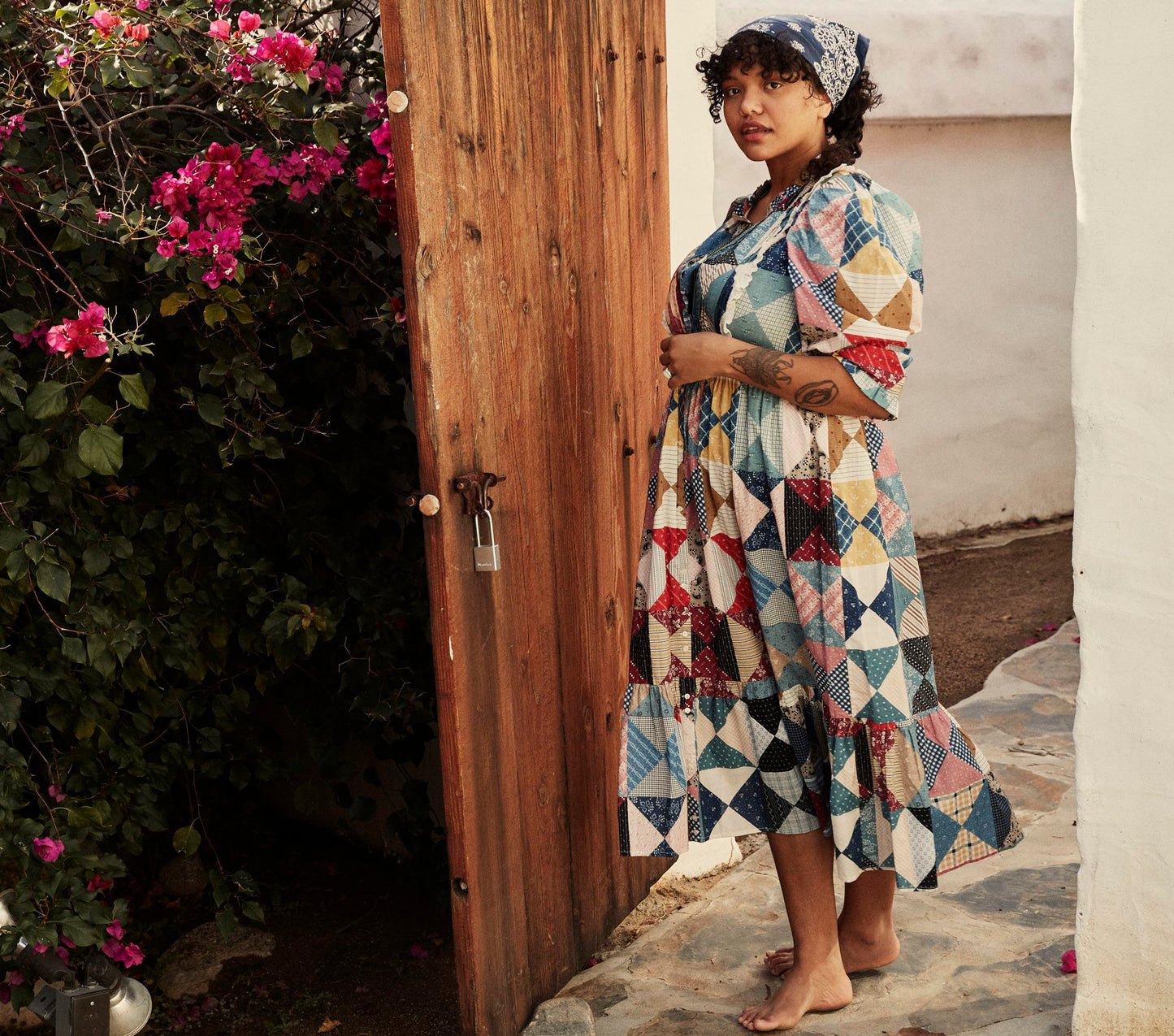 HMD -- DARBY DRESS -- PATCHWORK PRINT