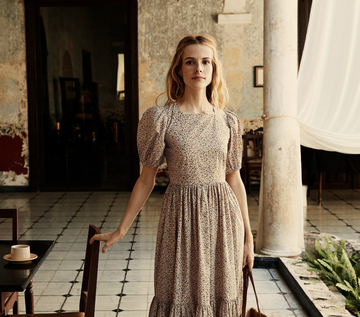 HMD -- DUNE DRESS -- SIENNA CHAMPIGNON FLORAL