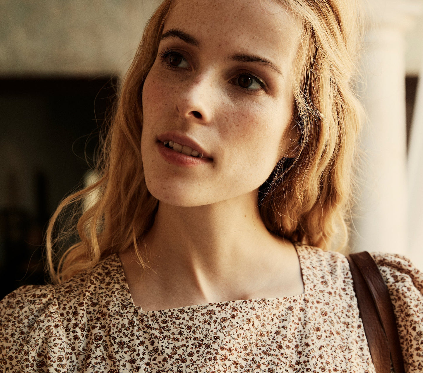 HMD -- DUNE DRESS -- SIENNA CHAMPIGNON FLORAL