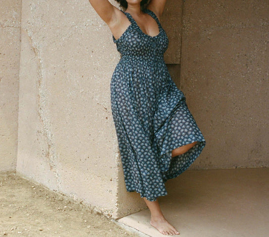 HMD -- EMMARETTA DRESS -- BLEU BEDFORD PAISLEY