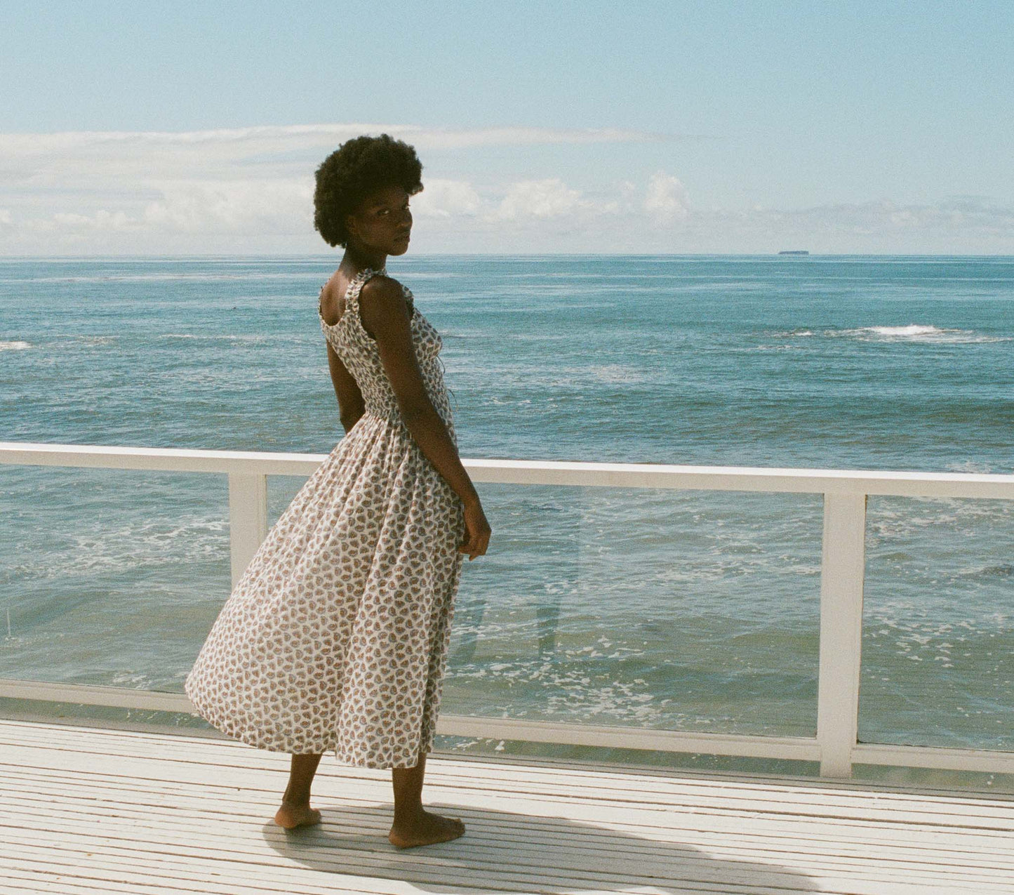 HMD -- EMMARETTA DRESS -- SEA SALT BEDFORD PAISLEY