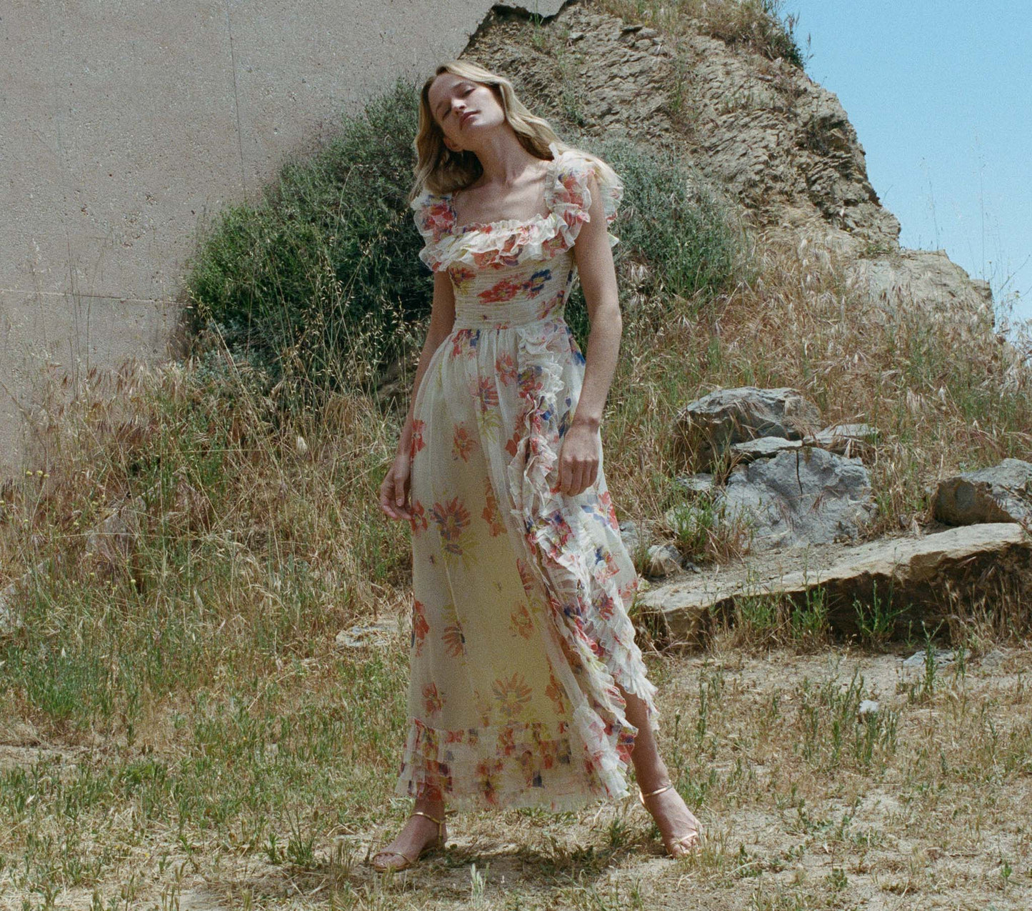 HMD -- ERNESTINE DRESS -- SWEET GARDENIA