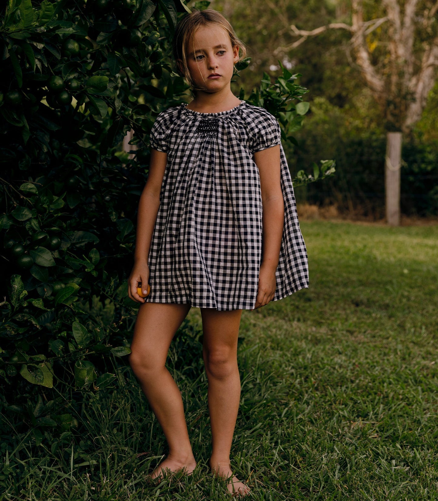 ESA DRESS -- NOIR GRETA GINGHAM