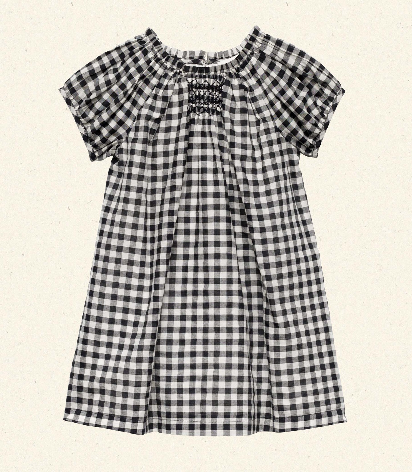 ESA DRESS -- NOIR GRETA GINGHAM