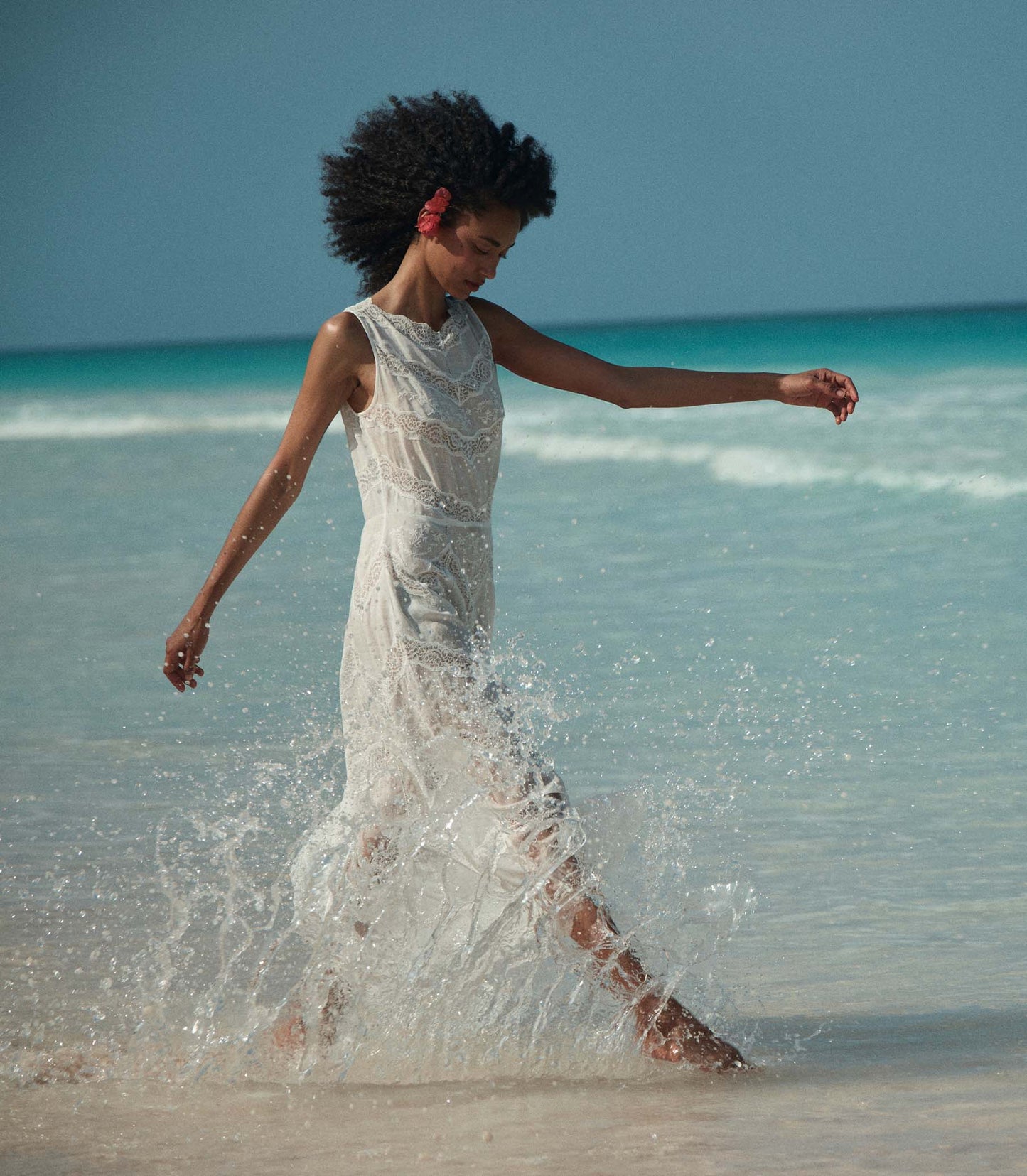 EVANORA DRESS -- SALT