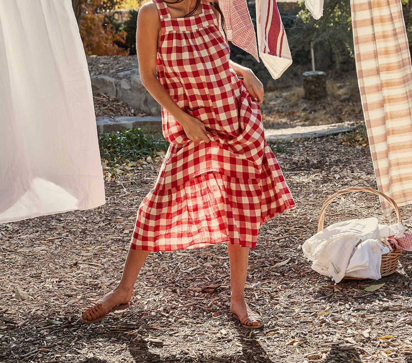 HMD -- EVE DRESS -- ST OUEN SWEET CHERRY PLAID
