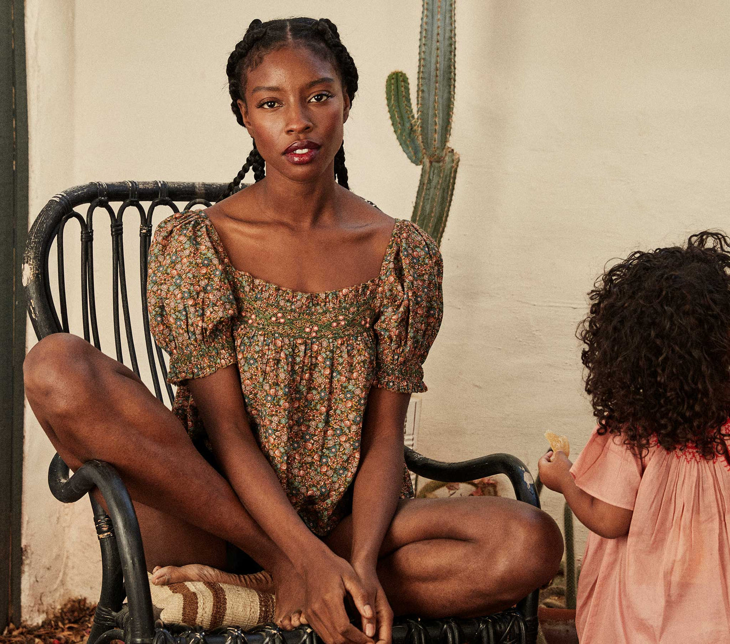 HMD -- ELBA TOP -- YELLOW LAUREL CANYON ROSE