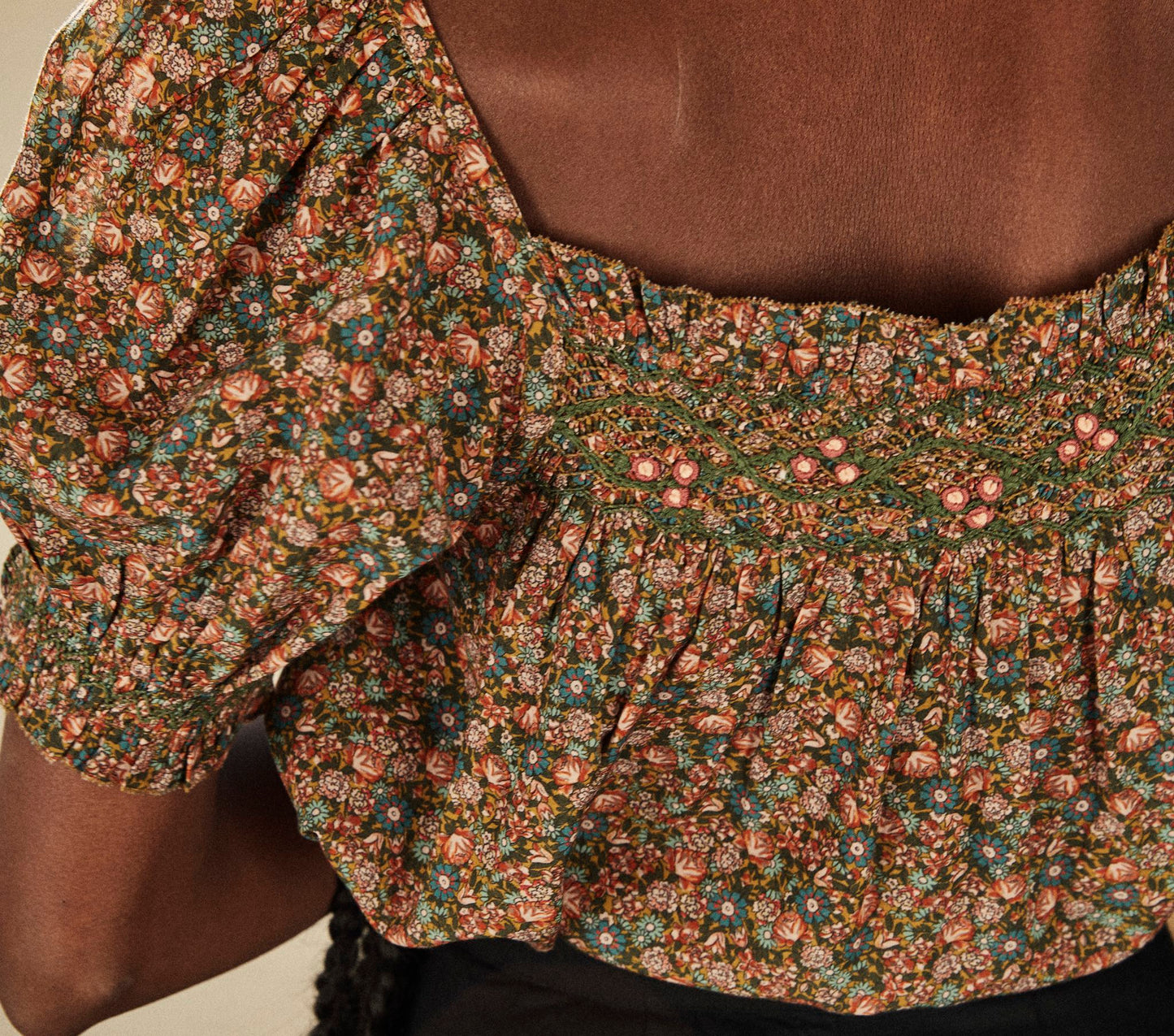 HMD -- ELBA TOP -- YELLOW LAUREL CANYON ROSE