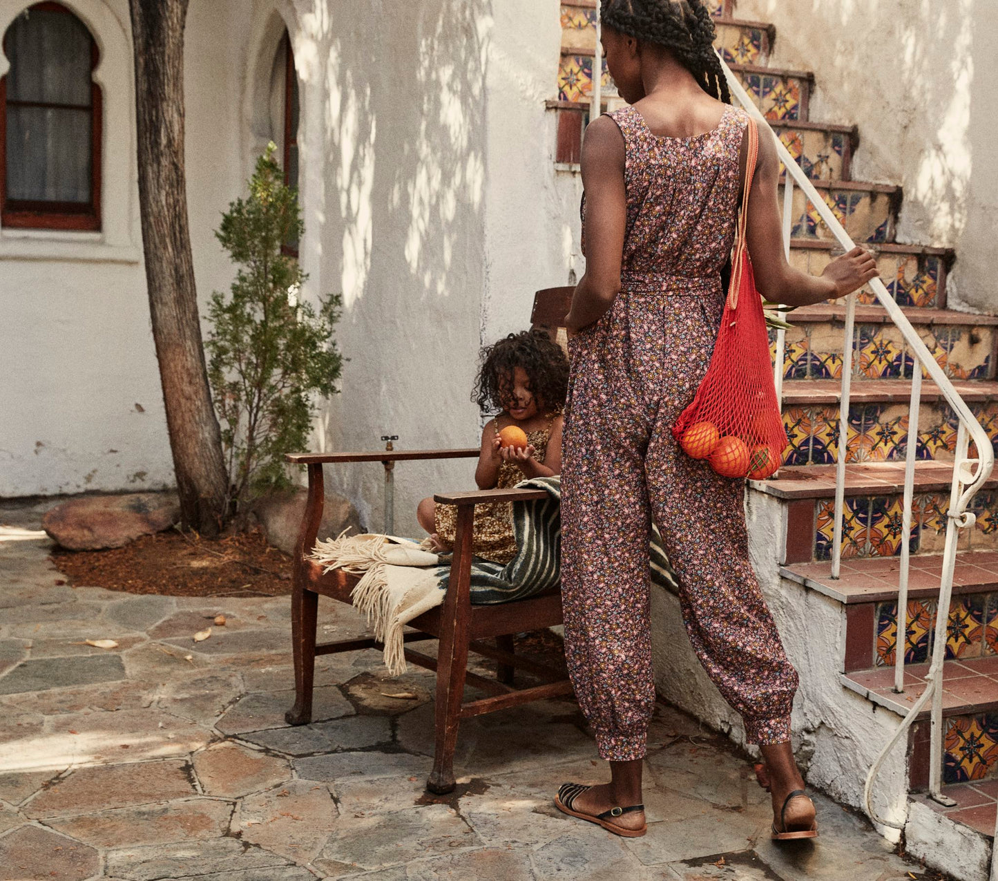 HMD -- ELIZA JUMPSUIT -- BLUE LAUREL CANYON ROSE