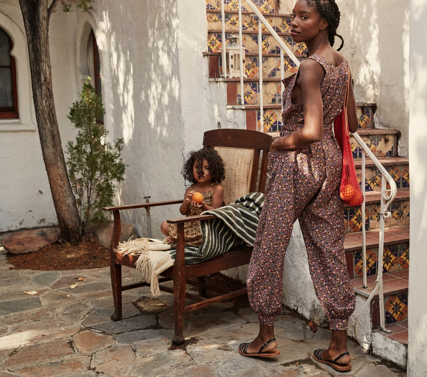 HMD -- ELIZA JUMPSUIT -- BLUE LAUREL CANYON ROSE