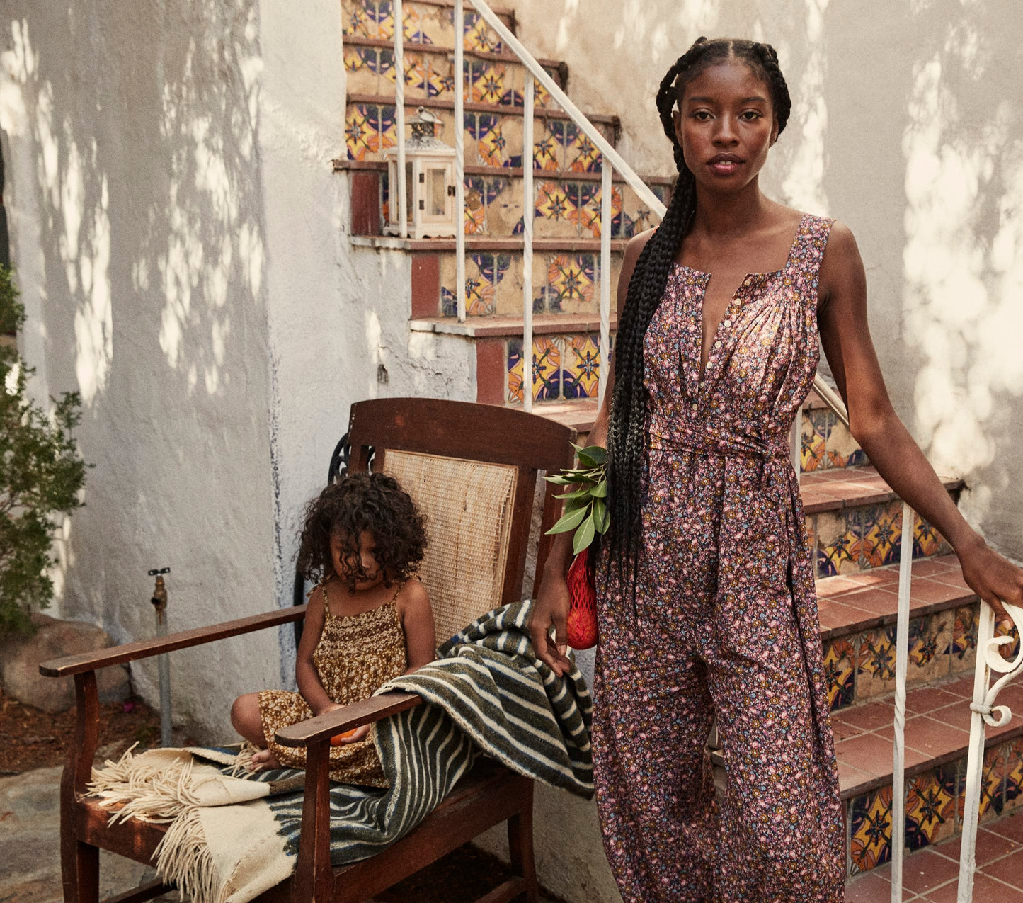 HMD -- ELIZA JUMPSUIT -- BLUE LAUREL CANYON ROSE