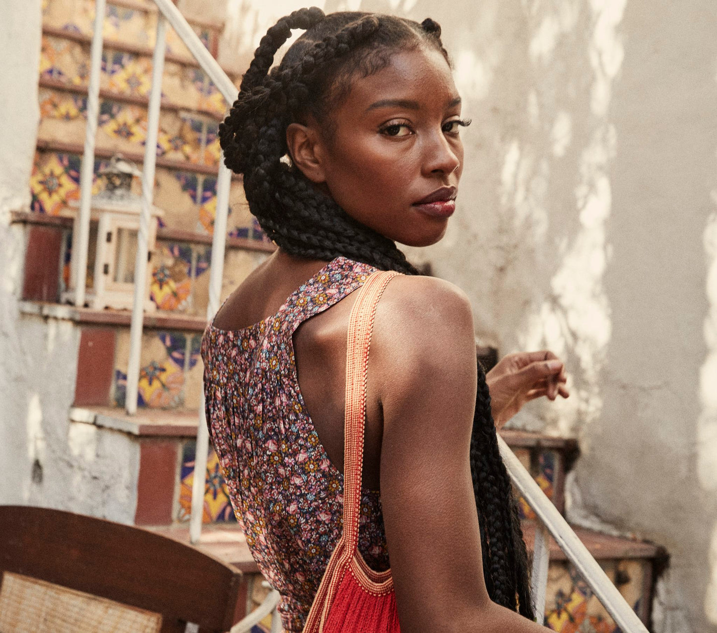 HMD -- ELIZA JUMPSUIT -- BLUE LAUREL CANYON ROSE