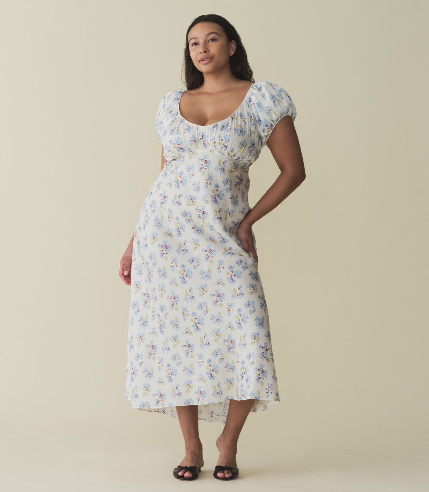 HMD -- FLORENCIA DRESS -- BLEU FROLICKING FLORAL