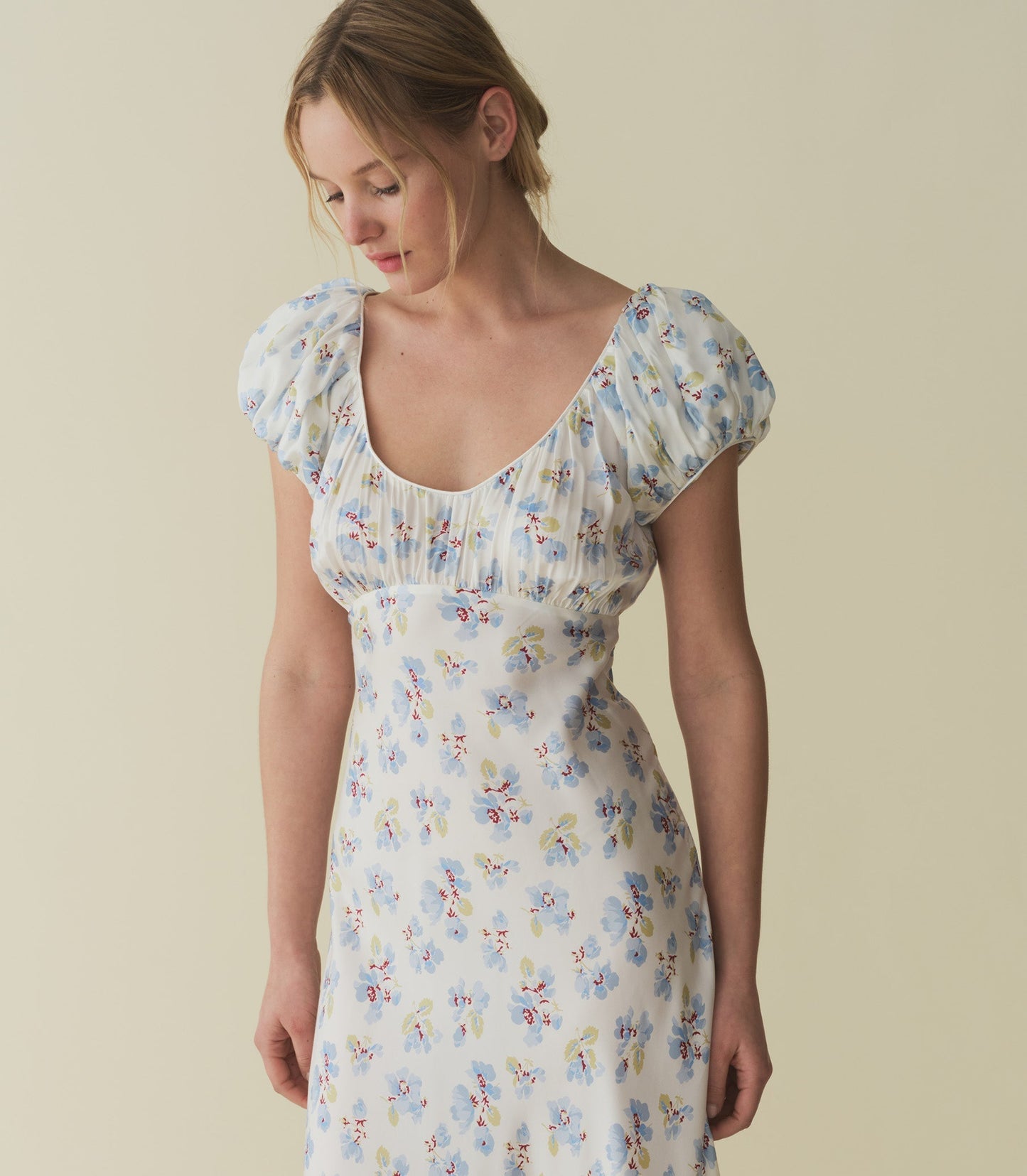 HMD -- FLORENCIA DRESS -- BLEU FROLICKING FLORAL