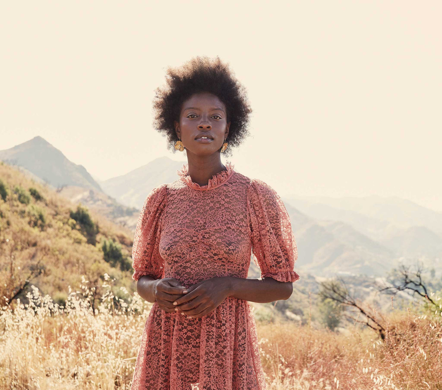 HMD -- FEATHER DRESS -- DARK ROSEWOOD