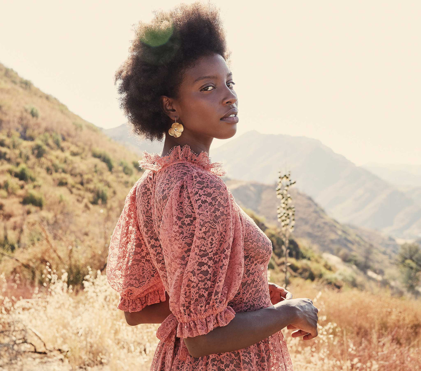 HMD -- FEATHER DRESS -- DARK ROSEWOOD