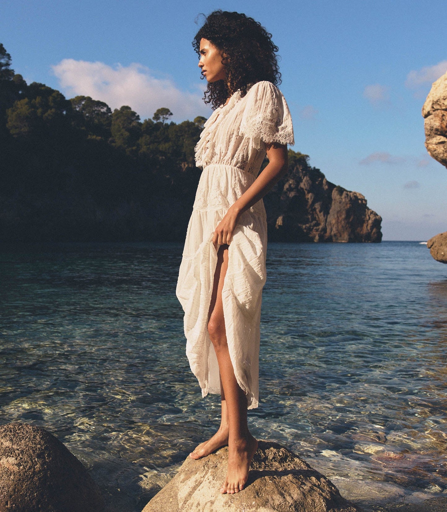 GABRIELLA DRESS -- SALT