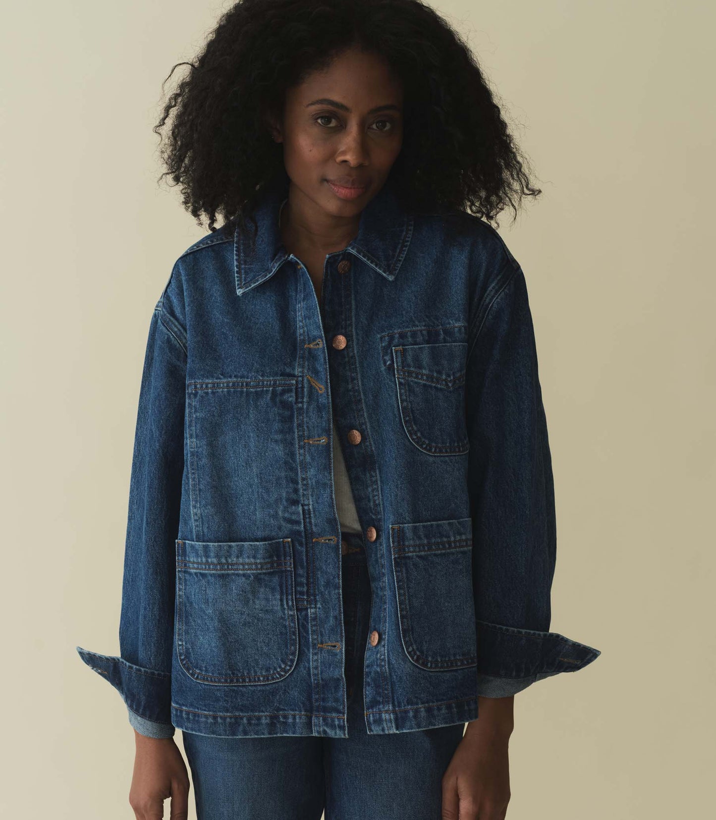HMD -- GAELLE JACKET -- BLEU D'HIER WASH