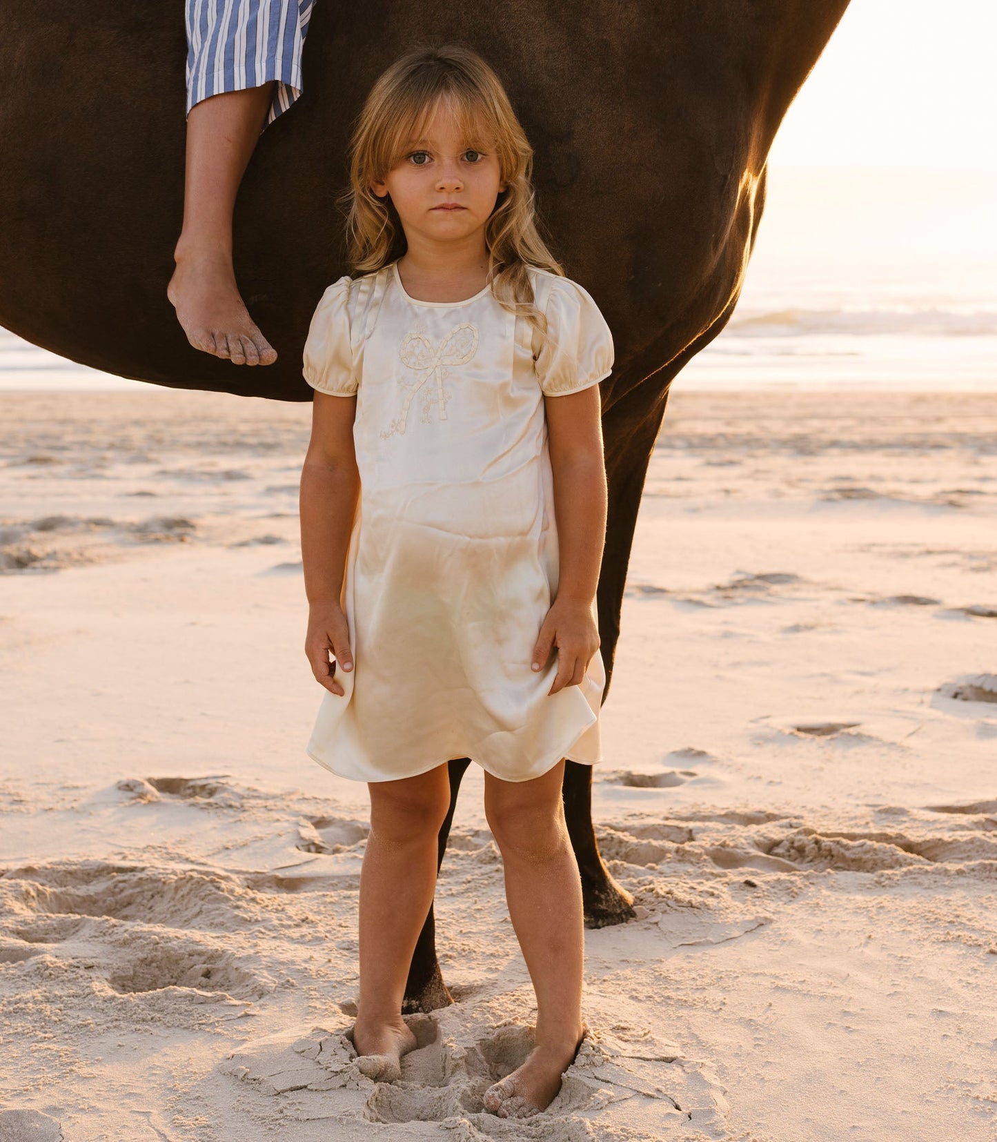 GOLDIE DRESS -- CREME CITRON