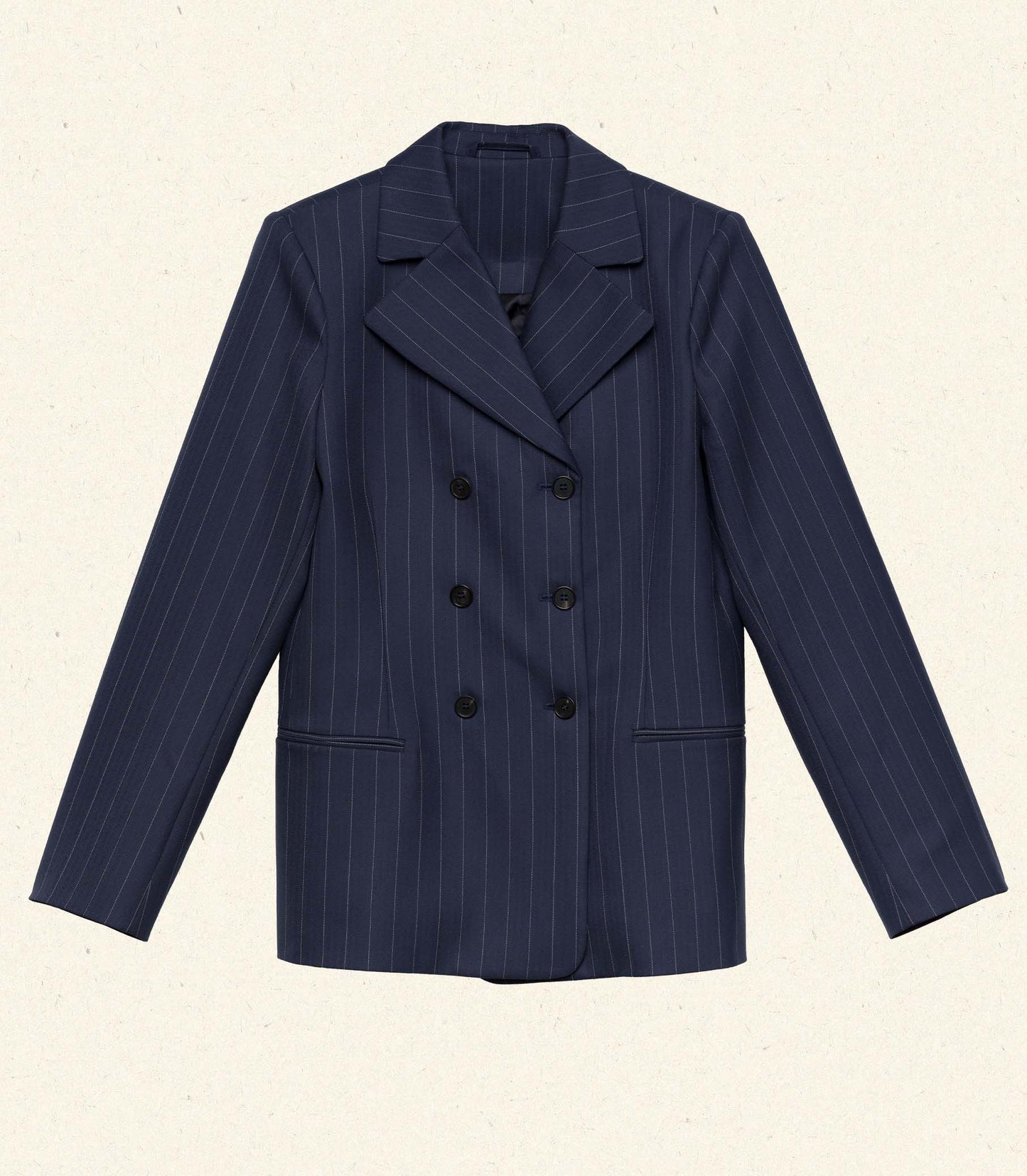 HARRISON JACKET -- NAVY GESSATO STRIPE