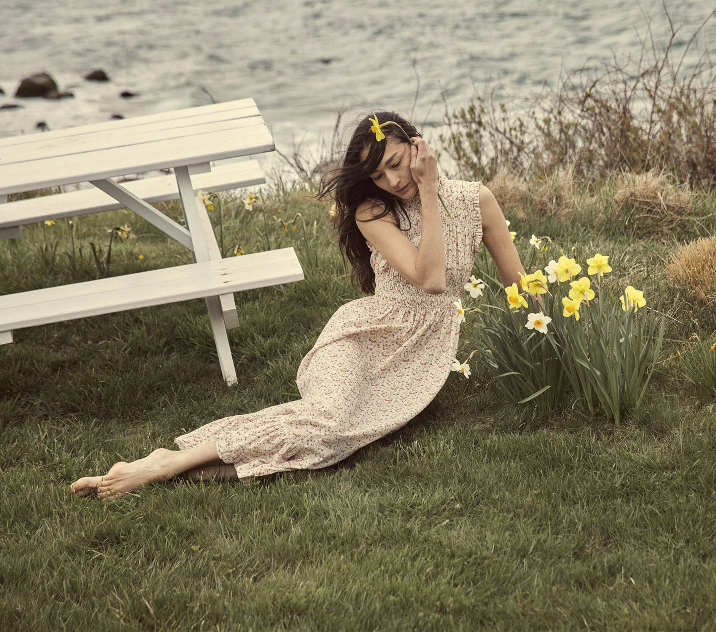 HMD -- HOLLIS DRESS -- SUNSHINE MEADOW FLORAL