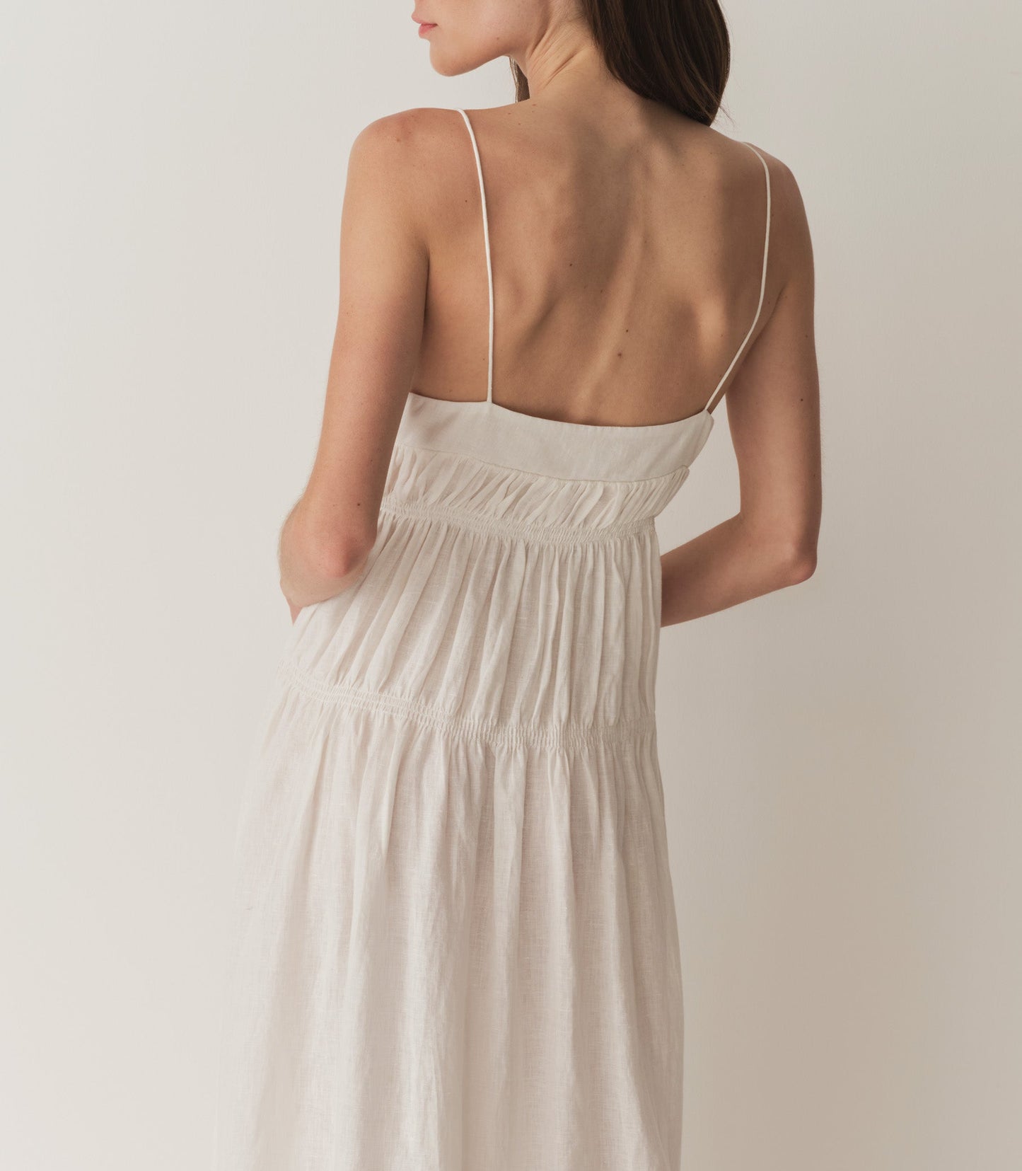 HMD -- IRINA LINEN DRESS -- SALT
