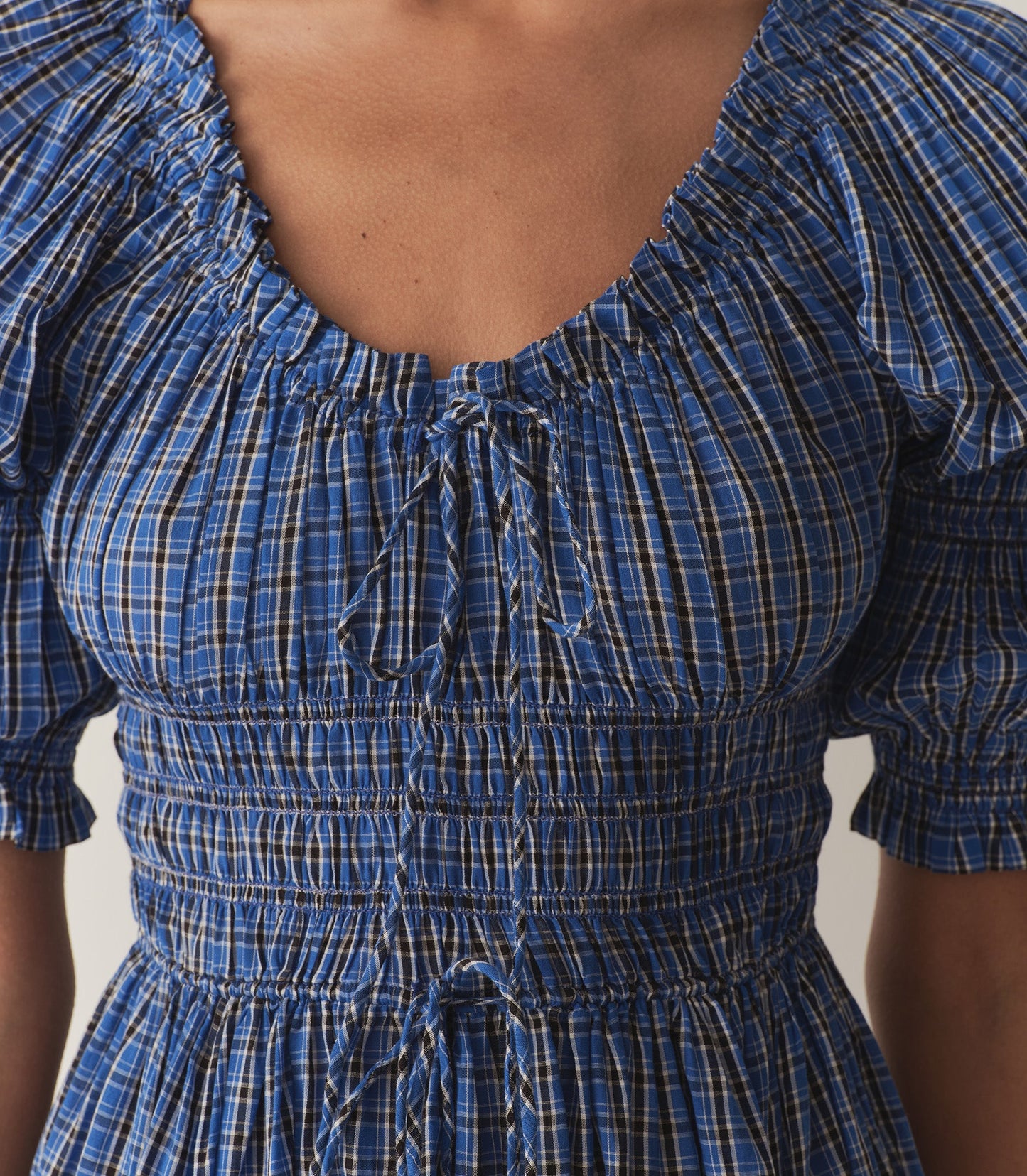 ISCHIA DRESS -- CASSIS CHECK