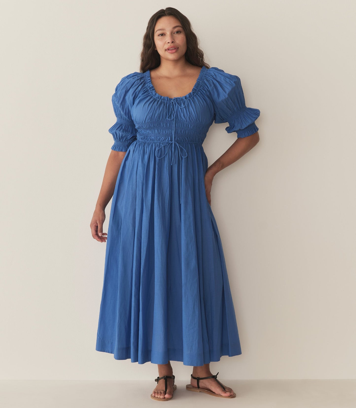 ISCHIA DRESS -- CORFU BLUE