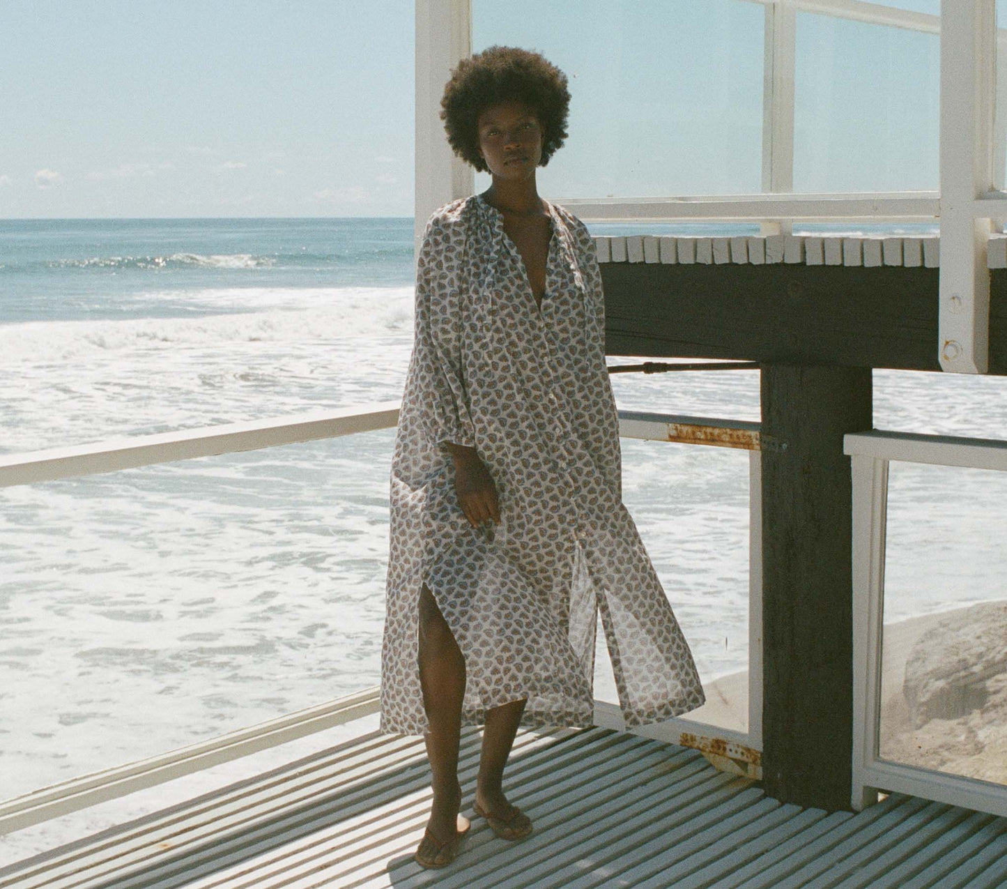 HMD -- JOHANNA DRESS -- SEA SALT BEDFORD PAISLEY