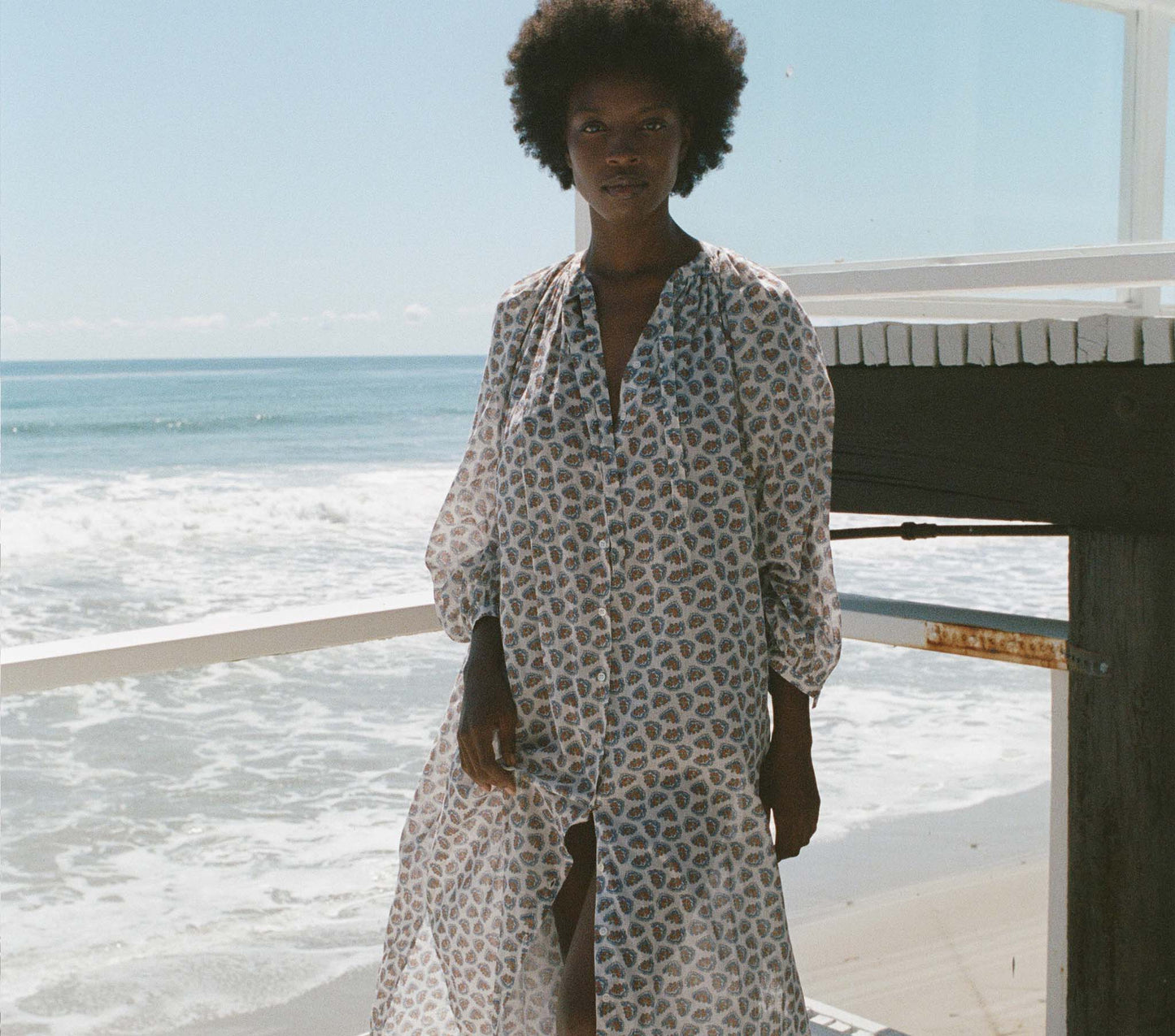 HMD -- JOHANNA DRESS -- SEA SALT BEDFORD PAISLEY