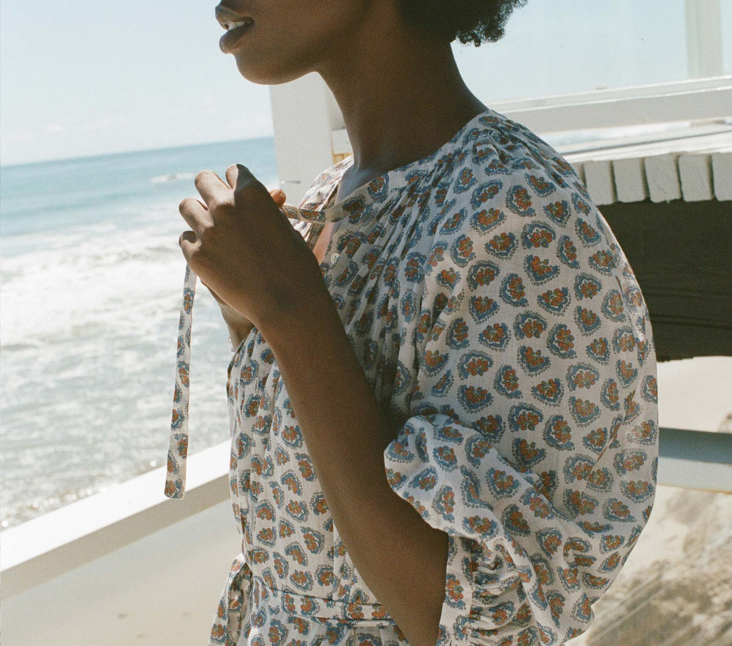 HMD -- JOHANNA DRESS -- SEA SALT BEDFORD PAISLEY