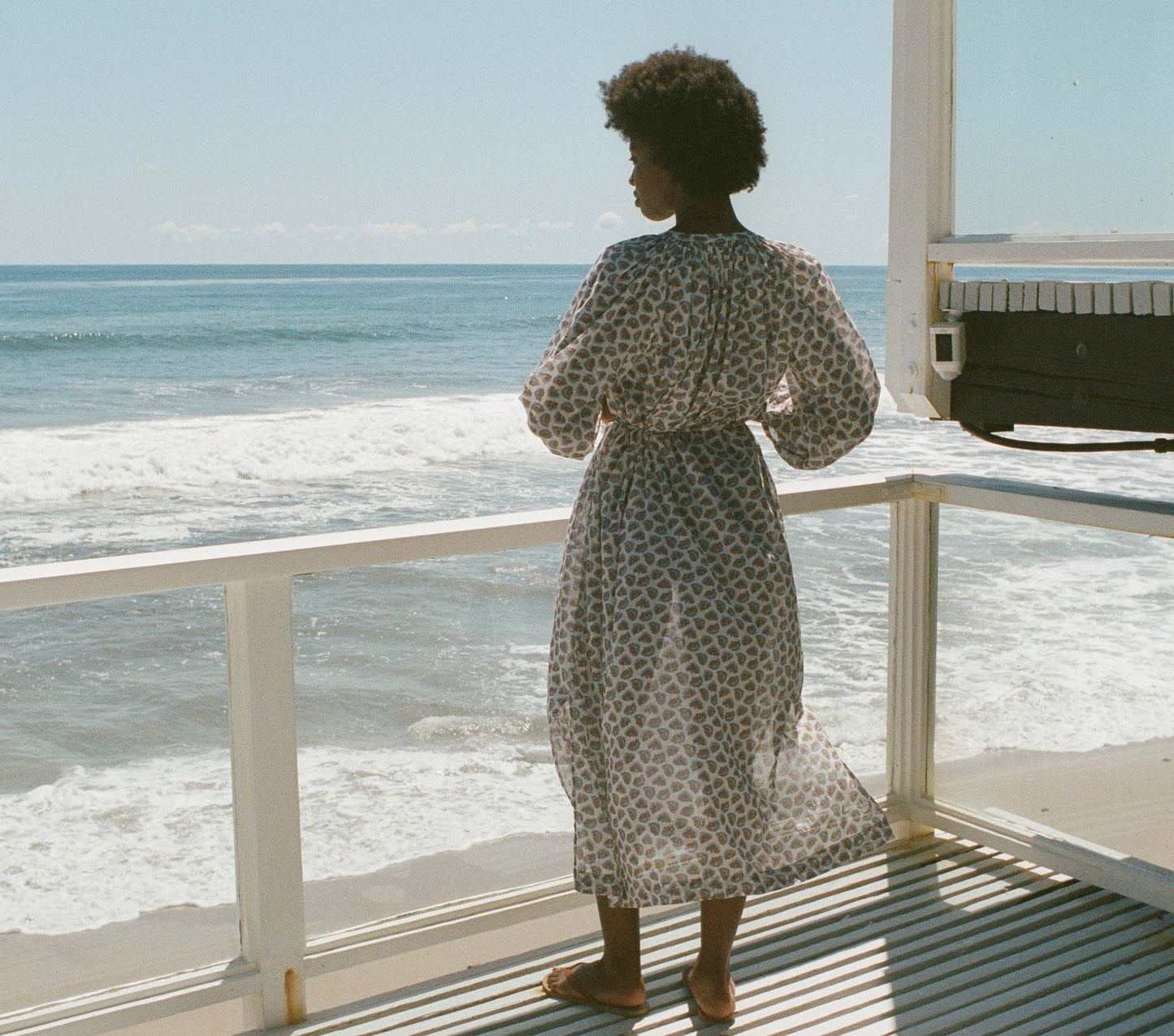 HMD -- JOHANNA DRESS -- SEA SALT BEDFORD PAISLEY