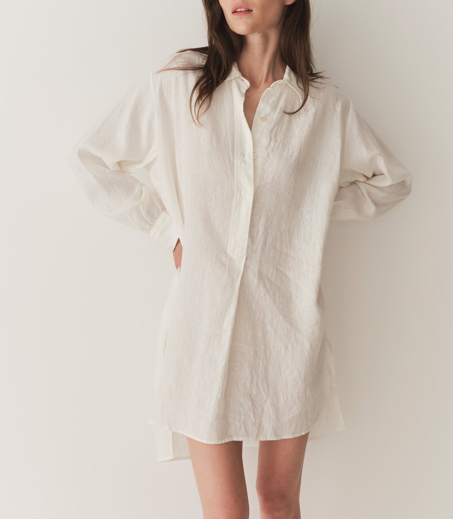 HMD -- JORA LINEN DRESS -- SALT