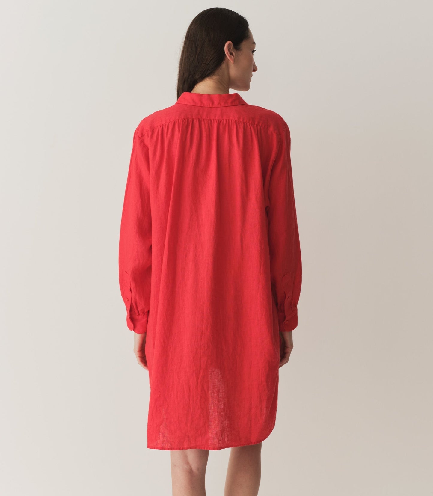 HMD -- JORA LINEN DRESS -- SCARLET