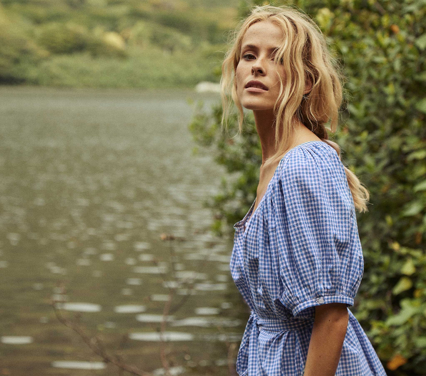 HMD -- JUNO DRESS -- SKY SOMERSET PLAID