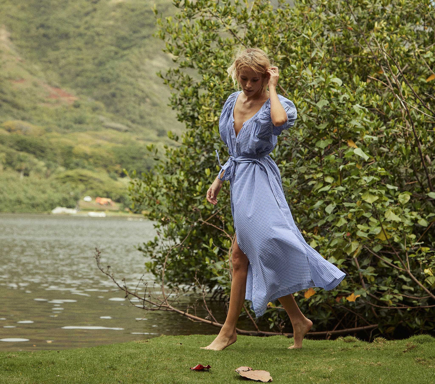 HMD -- JUNO DRESS -- SKY SOMERSET PLAID