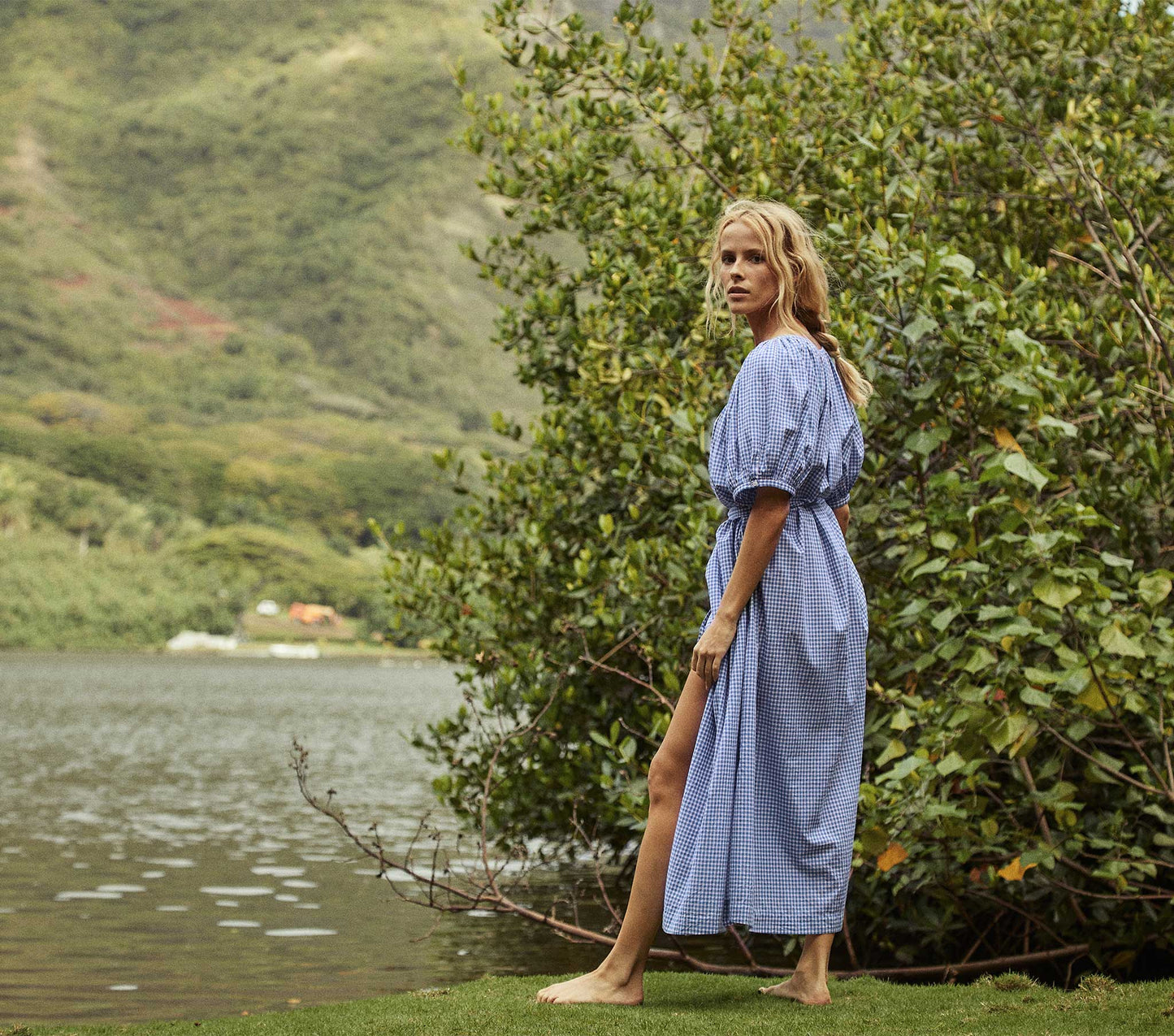 HMD -- JUNO DRESS -- SKY SOMERSET PLAID