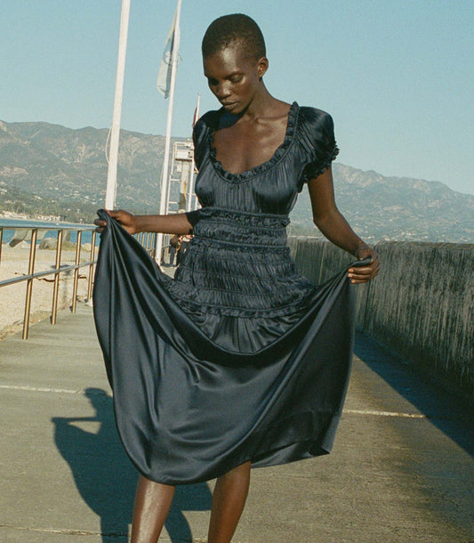 HMD -- LEANNE DRESS -- NAVY