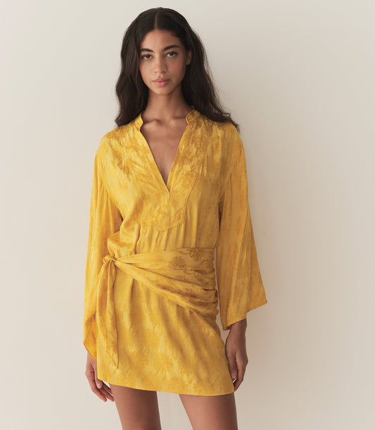 LEONA DRESS -- GILDED MARGUERITE JOLIE